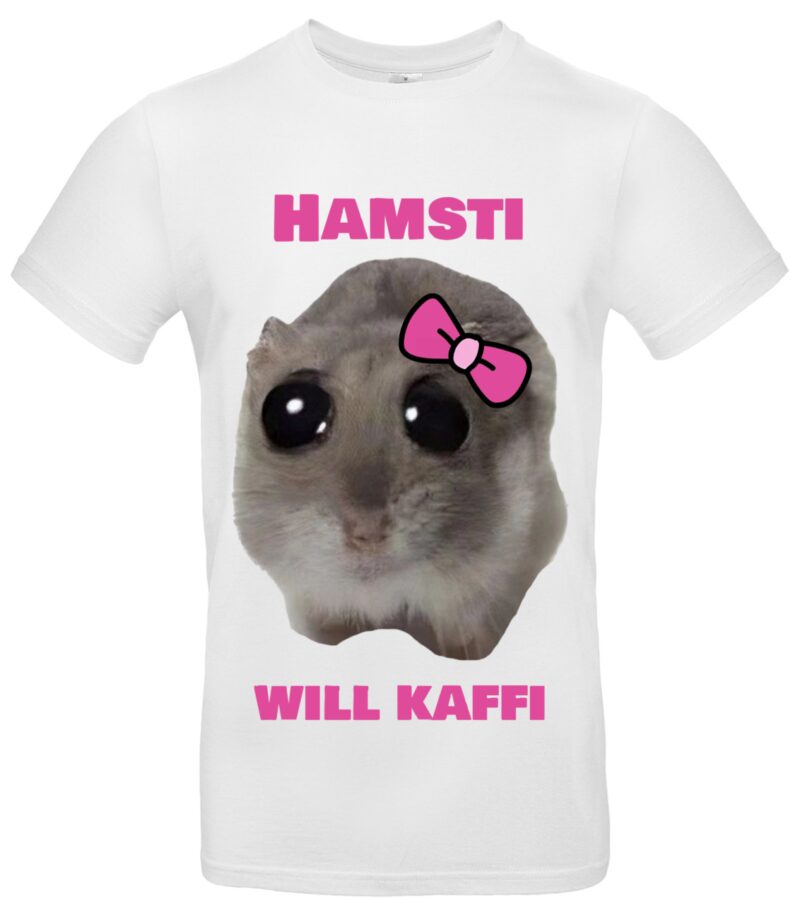 Lustiges Hamster T-Shirt TikTok Meme Will Kafi Geschenkidee für Tierfreunde – Bild 2
