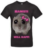Lustiges Hamster T-Shirt TikTok Meme Will Kafi Geschenkidee für Tierfreunde