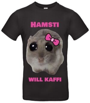 Lustiges Hamster T-Shirt TikTok Meme Will Kafi Geschenkidee für Tierfreunde