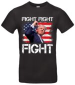 Donald Trump Fight T-Shirt 2024 Wahlkampagne Make America Great Again Design