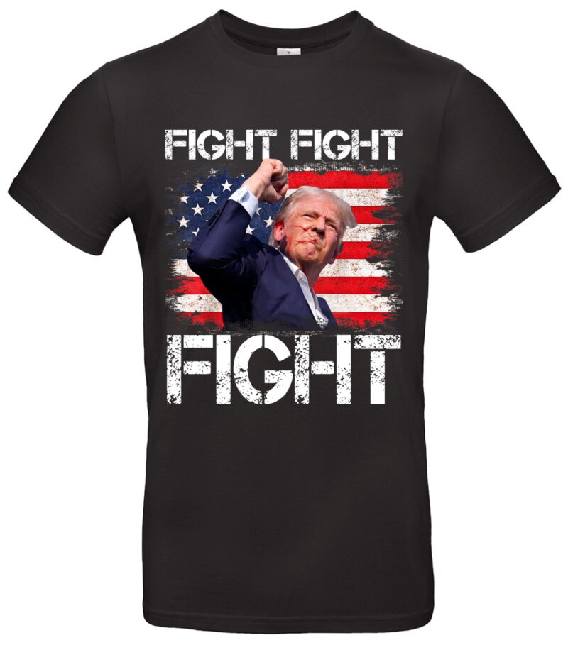 Donald Trump Fight T-Shirt 2024 Wahlkampagne Make America Great Again Design