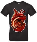 Turbo Herz T-Shirt Auto-Tuning Style für Boost-Liebhaber
