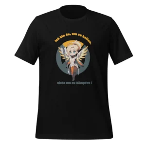 Mercy T-Shirt Gaming Anime Design mit Spruch für Heiler-Fans