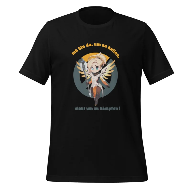 Mercy T-Shirt Gaming Anime Design mit Spruch für Heiler-Fans