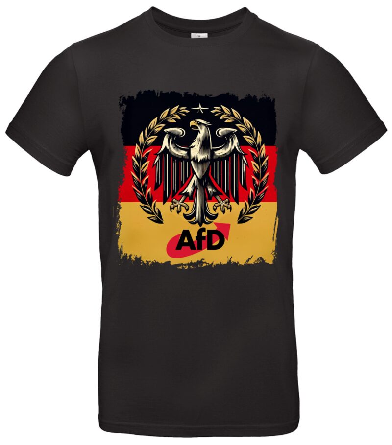 AFD T-Shirt mit Bundesadler Deutschland Fan-Shirt für Politik-Interessierte