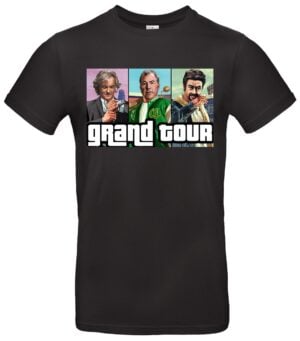 Grand Tour T-Shirt Stylisches Fan-Shirt mit Clarkson, Hammond und May Print