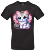 Süßes Katzen T-Shirt für Tierliebhaber Perfekt für Katzenbesitzer und Fans