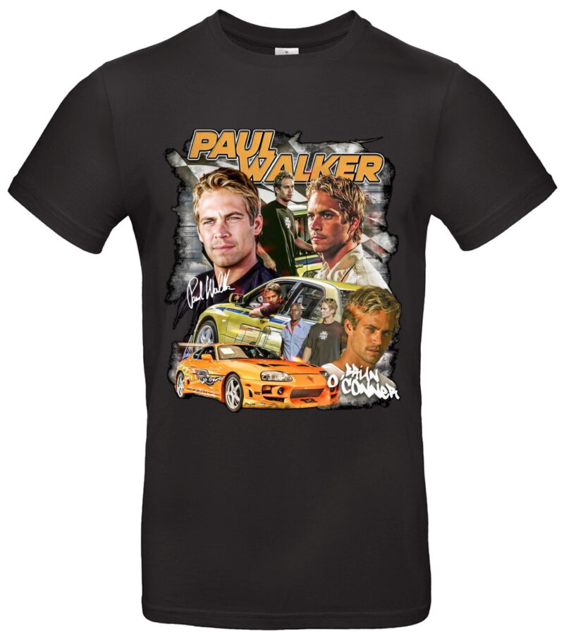 Paul Walker T-Shirt Hommage an eine Legende - RIP Brian O'Conner Motiv