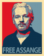 Free Assange Aufkleber – 2er Set Sticker 11,5x9 cm – Wetterfest & UV-beständig – Auto Laptop USA Protest Meinungsfreiheit