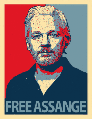 Free Assange Aufkleber – 2er Set Sticker 11,5x9 cm – Wetterfest & UV-beständig – Auto Laptop USA Protest Meinungsfreiheit