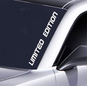 JDM Autoaufkleber Frontscheibe Limited Edition Tuning Sticker 55x4cm Windschutzscheibe Aufkleber Auto Deko für Tuning Fans wetterfest & langlebig JDM Style Auto Sticker