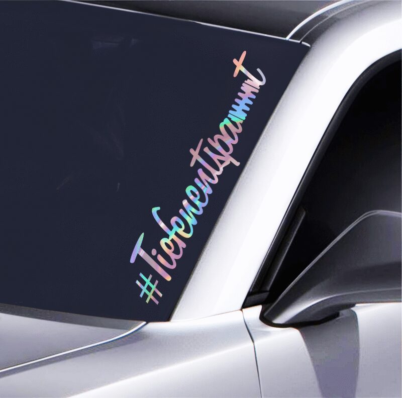 Auto Aufkleber Tiefenentspannt - 55x12cm Schriftzug für Frontscheibe - Perfekt fürs Tuning & Tieferlegung - Ideal für Fahrwerk & Federn Fans - Wetterfest & Rückstandslos entfernbar – Bild 2