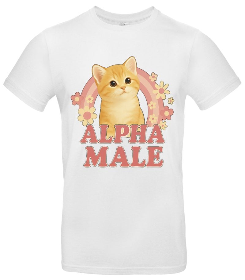 Alpha Male Katzen T-Shirt Lustiges Motiv für Tierliebhaber Hochwertige Baumwolle Anführer Design Perfektes Geschenk für Katzenfreunde – Bild 2