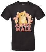 Alpha Male Katzen T-Shirt Lustiges Motiv für Tierliebhaber Hochwertige Baumwolle Anführer Design Perfektes Geschenk für Katzenfreunde