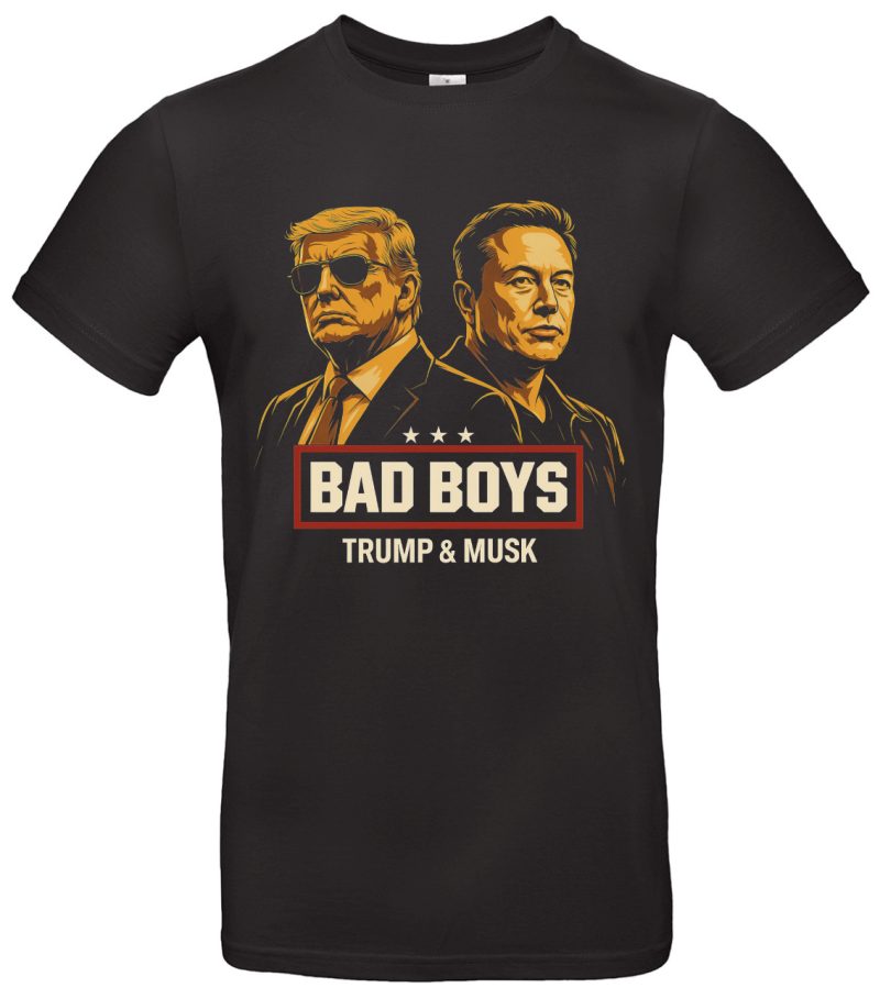 Trump Musk Badboys T Shirt USA Style Streetwear Oversize Fun Shirt Männer Frauen Unisex Baumwolle Humor Geschenk
