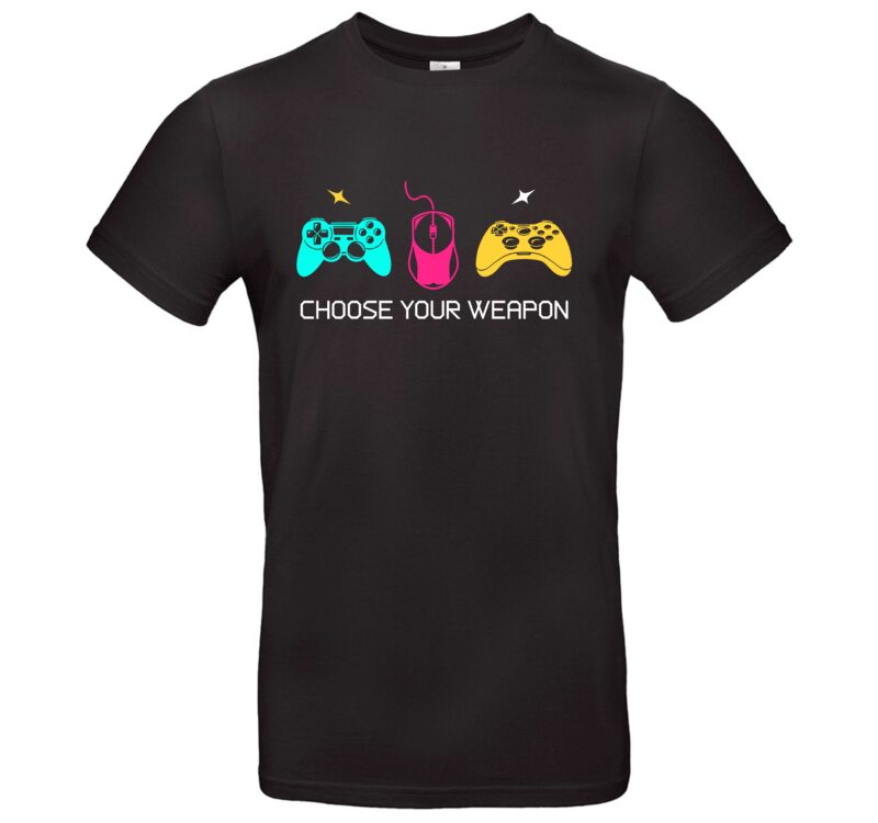 Gamer T-Shirt Coole Gaming-Sprüche Controller & Maus Design Perfekt für Zocker Weiche Baumwolle & Lässiger Style