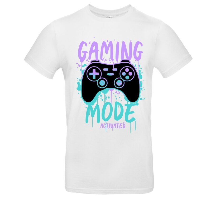 Gaming T-Shirt – Gaming Mode Activate – Bequeme Baumwolle – Perfekt für Gamer – Cooler Spruch & Controller-Design – Bild 2