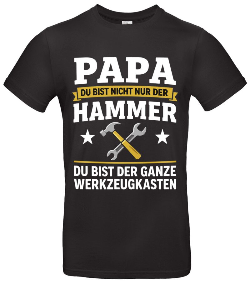 Papa T-Shirt Werkzeugkasten Lustiger Spruch für Vatertag Geschenk für Papa & Vater Humorvoll & persönlich Papa ist der Beste
