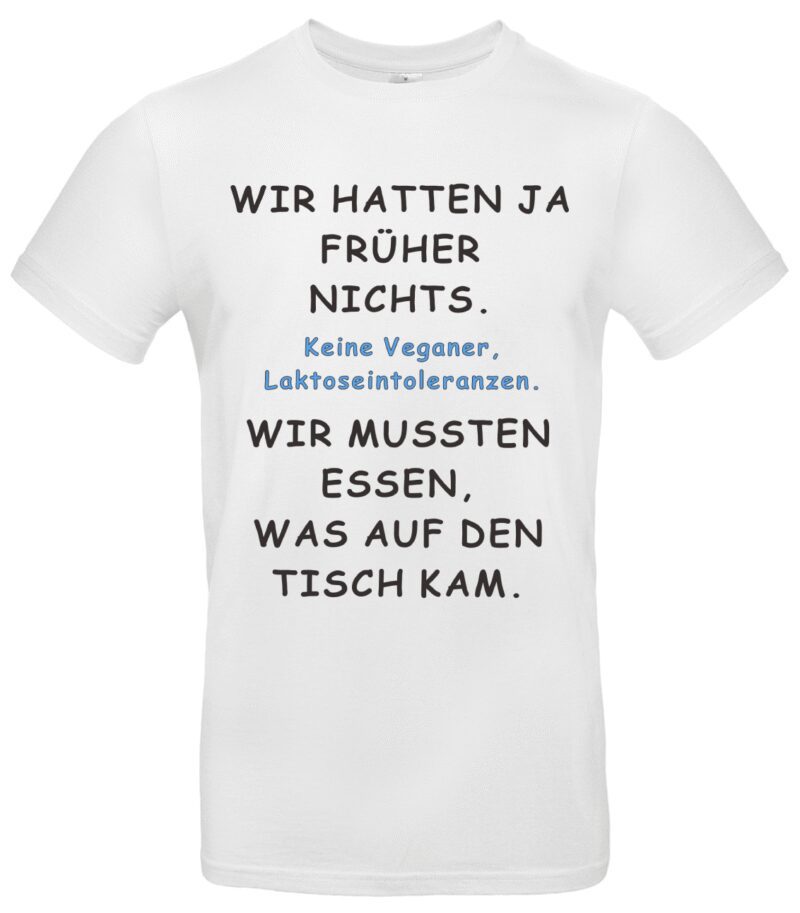 Retro Spruch T-Shirt Lustiger Nostalgie Spruch Geschenk für Männer & Frauen Früher war alles besser Humor Perfekt für Geburtstag & Grillabend – Bild 2