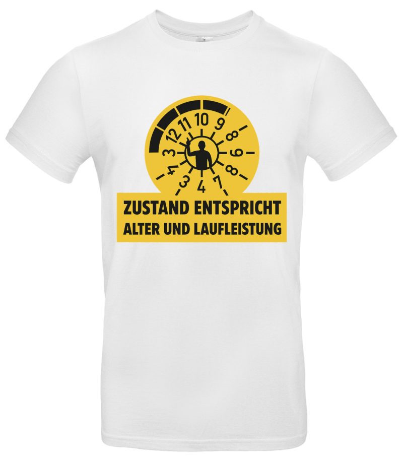 Zustand entspricht Alter und Laufleistung Fun T-Shirt Lustiger Spruch T-Shirt Witziges Geschenk Männer Frauen Tuning Fans Geburtstag T-Shirt mit Humor – Bild 2