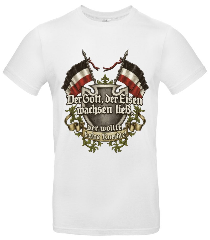 Der Gott, der Eisen wachsen ließ T Shirt Hochwertiger Baumwoll Druck Odin & Germanen Revolution Für starke Persönlichkeiten – Bild 2