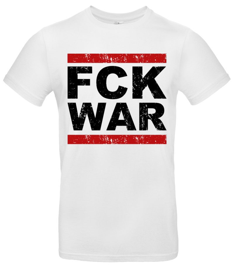 FCK WAR T Shirt Herren Damen Statement Shirt gegen Krieg Peace Zeichen Motiv Streetwear für Aktivisten Starkes Anti Krieg Design für Frieden – Bild 2