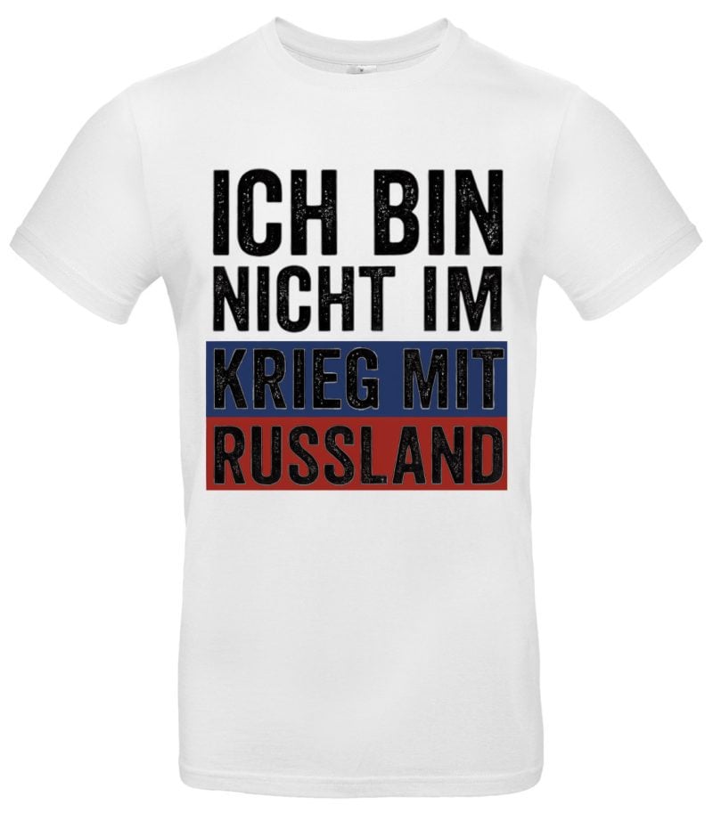Ich bin nicht im Krieg mit Russland Shirt Frieden Statement Unisex T-Shirt Anti Krieg Mode für Friedensaktivisten Soft Cotton Geschenkidee – Bild 2