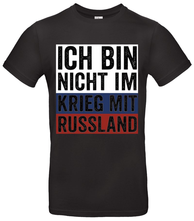 Ich bin nicht im Krieg mit Russland Shirt Frieden Statement Unisex T-Shirt Anti Krieg Mode für Friedensaktivisten Soft Cotton Geschenkidee