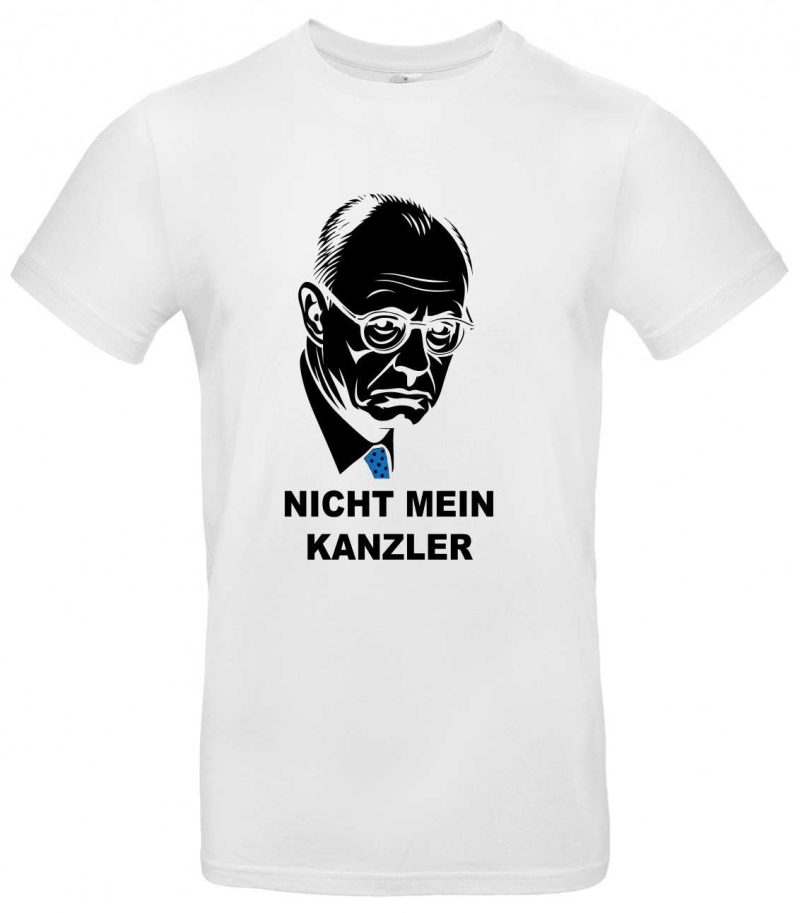Nicht mein Kanzler T Shirt Statement für Politikinteressierte Lustiger Protest Spruch Ideal gegen CDU oder MRZ Perfekt für Demos und politisch Aktive – Bild 2