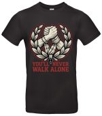 You Never Walk Alone T Shirt Baumwolle Unisex Geschenk Fußballfans Inspiration Alltag Retro Design Motivshirt