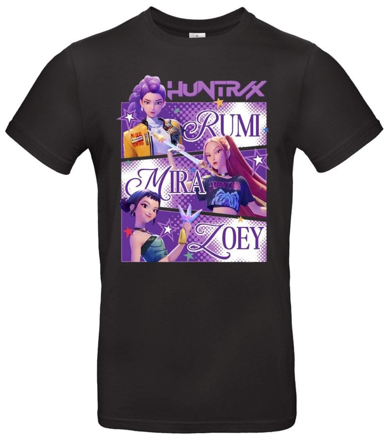 Kpop Demon Hunter Shirt Anime Design Otaku Mode Unisex Streetwear Stylisches Manga Motiv Perfekt für Fans Bequemes Material für Alltag und Convention