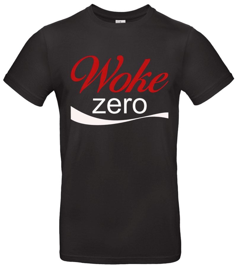 Woke Zero T Shirt Satire Statement für Meinungsfreiheit Anti Woke Kleidung klare Botschaft gegen Ideologie Geschenk für Freidenker