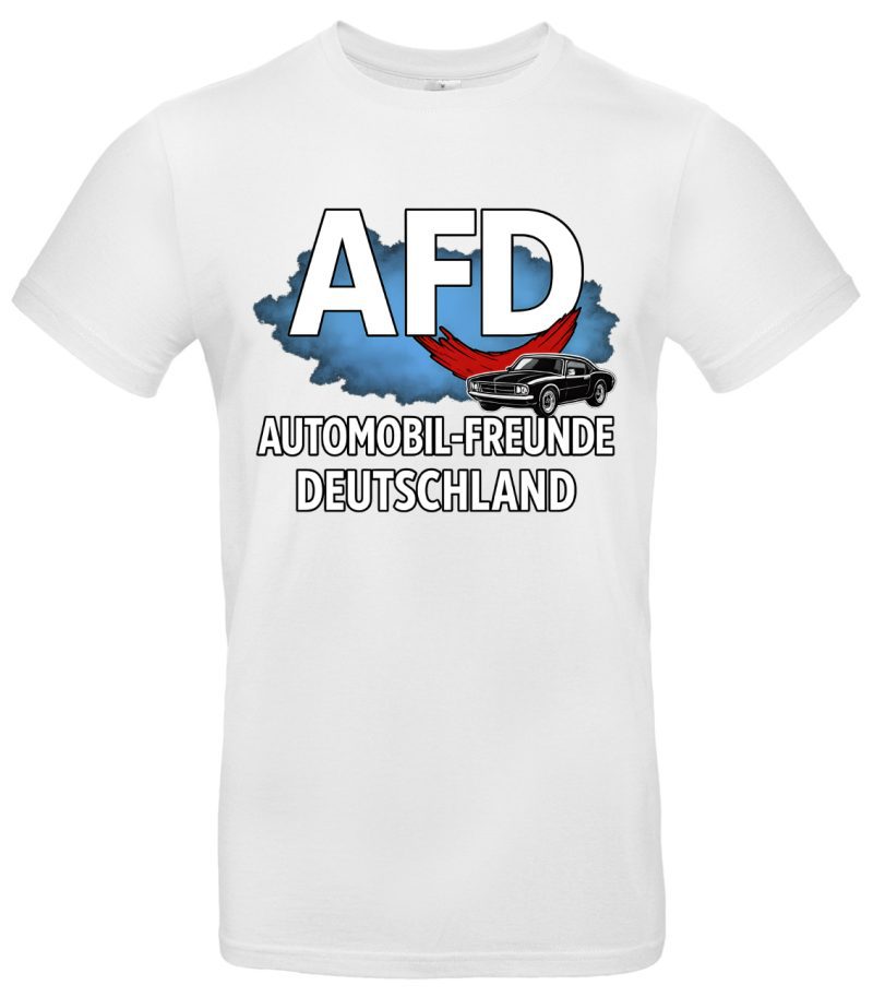 AFD Automobil Freunde Deutschland Tuning T-Shirt Lustiges Satire Shirt für Autofans & Schrauber 100 % Baumwolle – Bild 2
