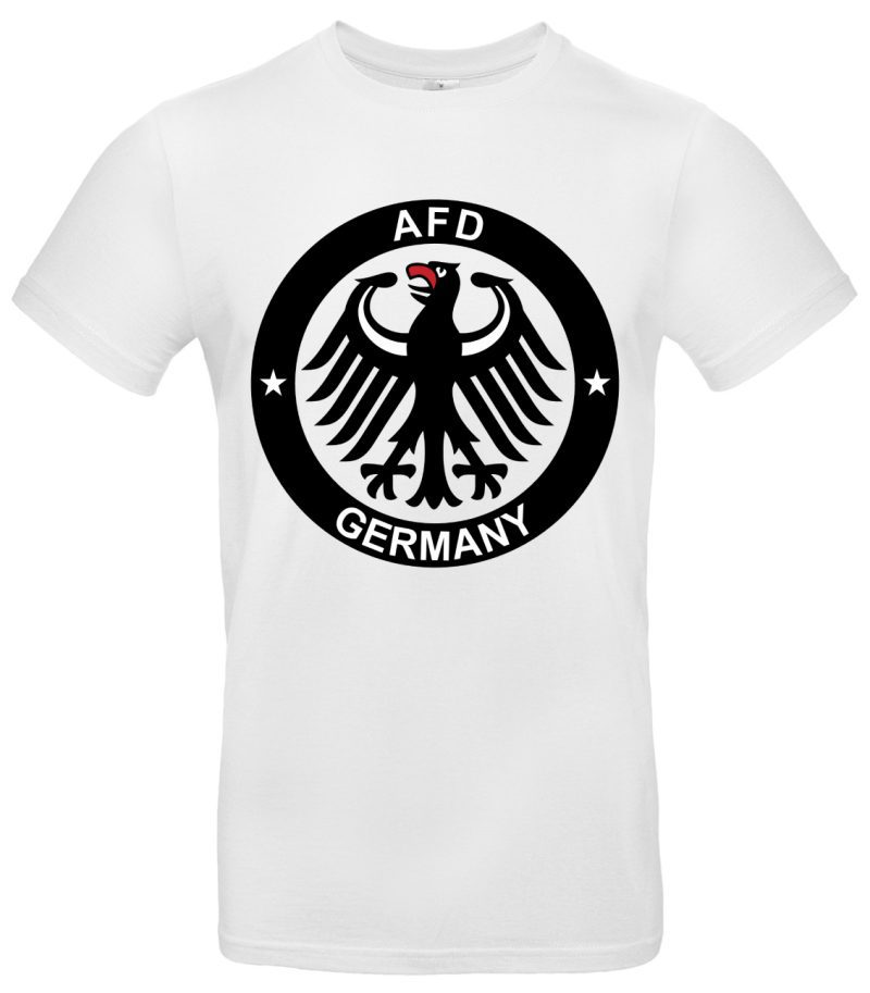 AFD Germany T-Shirt Patrioten Look mit Adler Motiv – Schwarz Weiß – 100 % Baumwolle – Political Shirt für Deutschland Fans – Bild 2