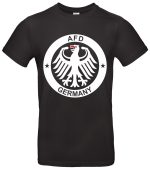 AFD Germany T-Shirt Patrioten Look mit Adler Motiv – Schwarz Weiß – 100 % Baumwolle – Political Shirt für Deutschland Fans