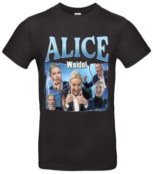 Alice Weidel T-Shirt Patriotisch für AfD Fans Deutschland Politik Shirt 100 % Baumwolle Regular Fit S–XXL Ideal für Wahlkampf & Statement