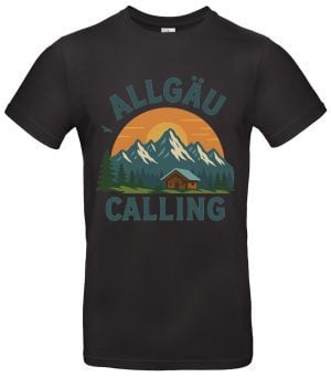 Allgäu Calling T-Shirt Berge Natur Wandern – Baumwolle, Regular Fit, für Outdoor Fans & Alpenliebhaber