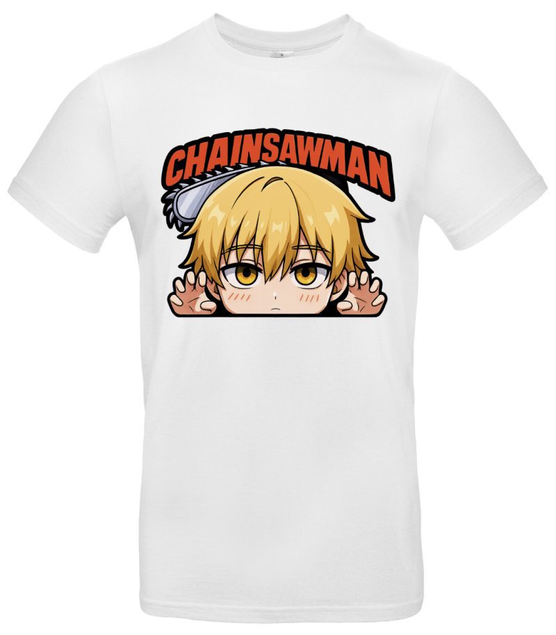 Chainsawman T-Shirt Anime Denji Design – 100 % Baumwolle, Regular Fit, Geschenk für Manga Fans & Otakus – Bild 2