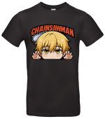 Chainsawman T-Shirt Anime Denji Design – 100 % Baumwolle, Regular Fit, Geschenk für Manga Fans & Otakus