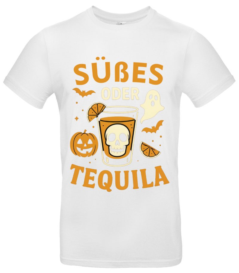 Süßes oder Tequila T-Shirt Halloween Shirt lustig für Party Kostüm Outfit Spruch Funshirt Geschenk – Bild 2