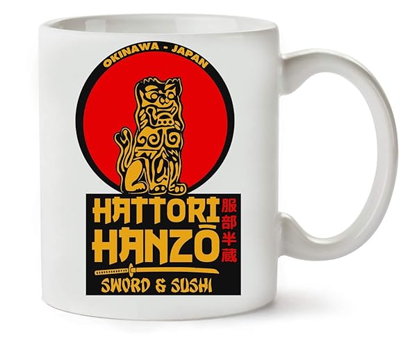 Klassische Teetasse Hattori Hanzo Sushi Logo 330ml 1 Klassische Teetasse Hattori Hanzo Sushi Logo 330ml