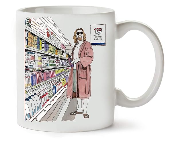 Klassische Teetasse Lebowski The Dude 325ml Keramik 1 Klassische Teetasse Lebowski The Dude 325ml Keramik