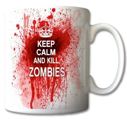 Keep Calm Tasse Kill Zombies Retro Geschenk 1 Keep Calm Tasse Kill Zombies Retro Geschenk